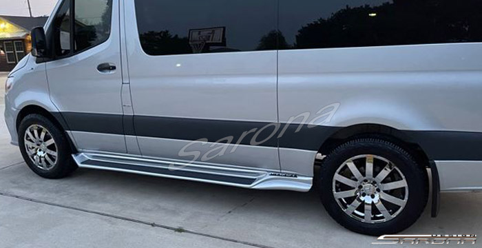 Custom Mercedes Sprinter  Short Wheel Base Running Boards (2019 - 2025) - $990.00 (Part #MB-010-SB)